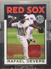 2021 Topps - 1986 Topps Baseball Relics Rafael Devers #86R-RD (MEM)