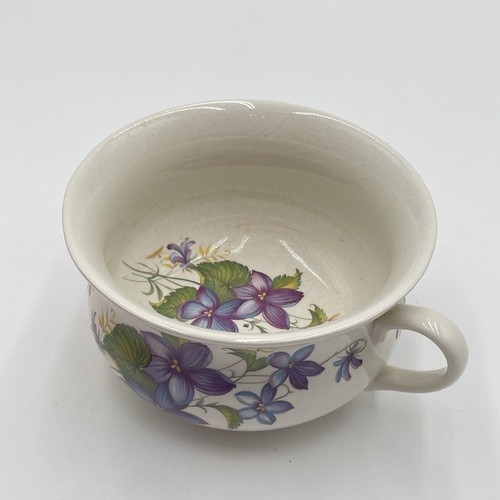 Portmeirion Stoke On Trent chamber pot Purple Floral Decorative Planter - Picture 7 of 14