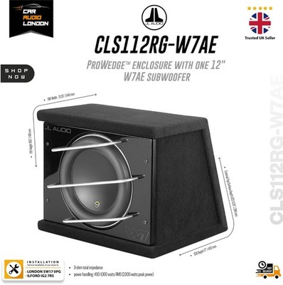 JL Audio CLS112RG-W7AE 12   ProWedge  Versiegeltes Subwoofer Gehäuse 1000W RMS 3Ω