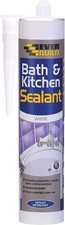 Everbuild 290ml White Acrylic Bath & Kitchen Sealant - Anti-Mould & Waterproof