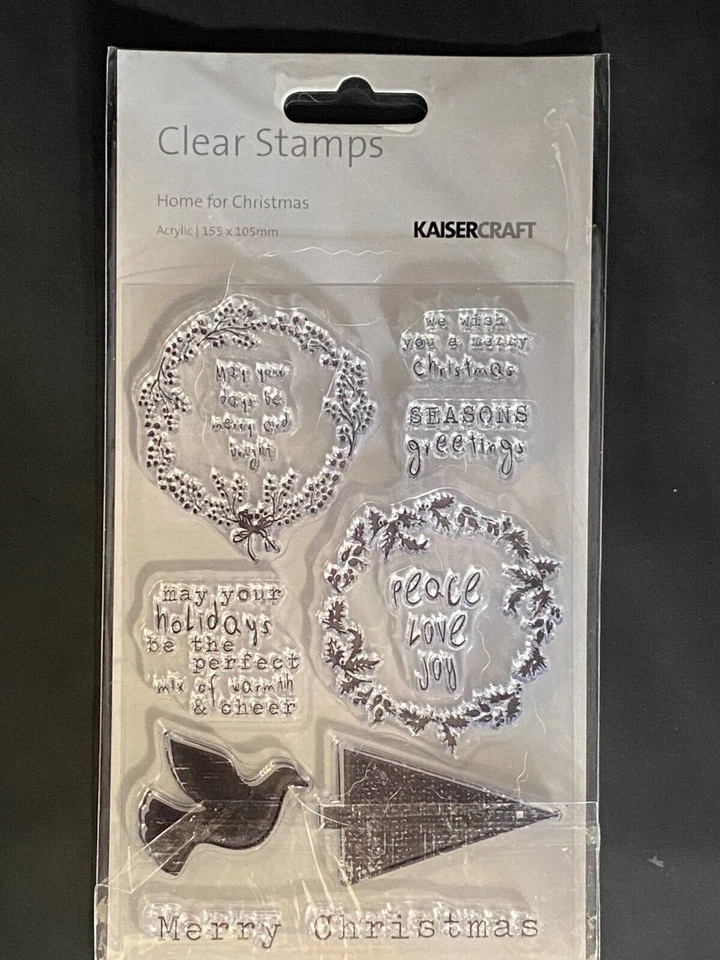 Estampillas transparentes Kaiser artesanales hogar para Navidad C5238 corona acrílica nuevas Foto 2 de 2