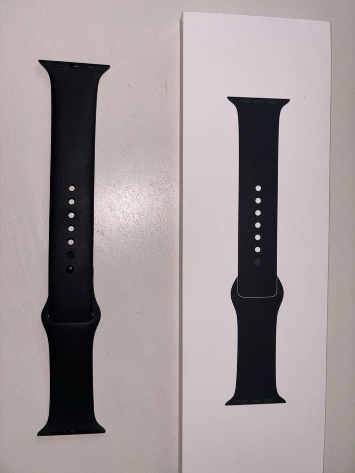 Apple Watch Serie 11 46 mm Aluminium Grau Smartwatch iOS Silikonarmband Schwarz - Bild 3 von 4