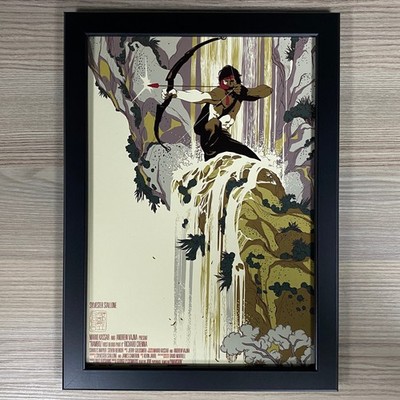 RAMBO FIRST BLOOD TEIL II 2 GERAHMTES FILMPOSTER KUNST.  MONDO, SYLVESTER STALLONE