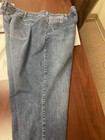 Lane Bryant Embroidered Skinny Distressed Boyfriend Jeans Size 26W Boho Raw Edge — photo 3