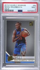 2019 Panini Clearly Donruss Rated Rookie Gold Sekou Doumbouya #64 PSA 9 MINT g6p