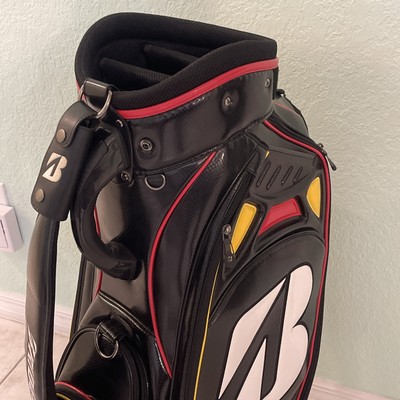 BRIDGESTONE GOLF B330 J715 Black/Red/Yellow Staff Golf Bag W
