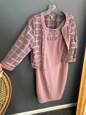 Maya Brooke Dress & Jacket Womens Plus Size 16 Dusty Purple Mother Of Bride