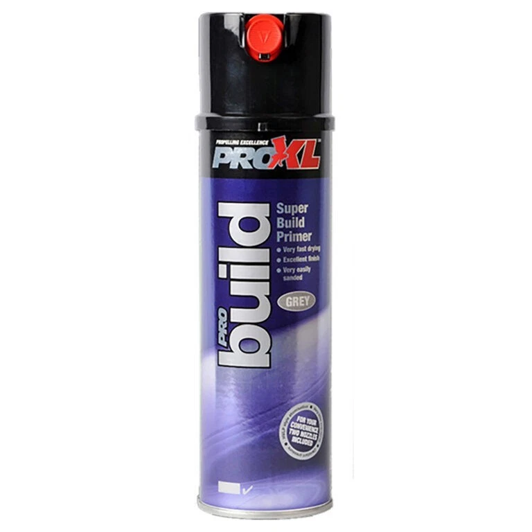 PROXL PRO XL Super High Build GREY Primer Aerosol Spray Pro Build 500ml Fast Drying
