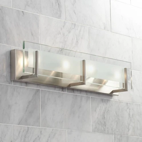 Hinkley Latitude 26" Wide Brushed Nickel Modern Bathroom Vanity Light - Picture 1 of 10