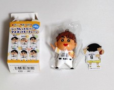Kenta Imamiya SoftBank Hawks x Crayon Shinchan Rubber Mascot Charm w/ Sticker,