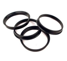 4x ZENTRIERRINGE 72.6 x 64.1 MM Schwarz NEU 4 STÜCK für Rover Land Rover Honda