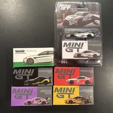 Mini GT Bundle Lot of 6 Collectible Cars Supra Porsche Nissan