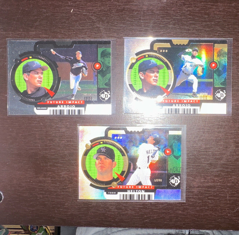 Upper Deck UD3 Future Impact 1999 Lot 3 Cards Arrojo/Helton