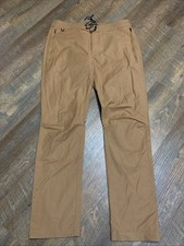 Roark Layover 2.0 Pant Mens 32x30 Brown Drawstring Stretch Hiking Travel