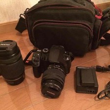 PENTAX K-30 Black DSLR Camera with Telephoto Lens and Memory Card Bundle