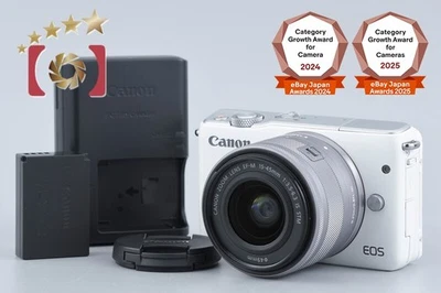 Canon EOS M10 White 18.0 MP Digital Mirrorless Camera 15-45 Lens - Image 1 of 4