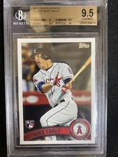 2011 Mike Trout Topps Update Rookie Card #US175 RC BGS 9.5 Gem Mint