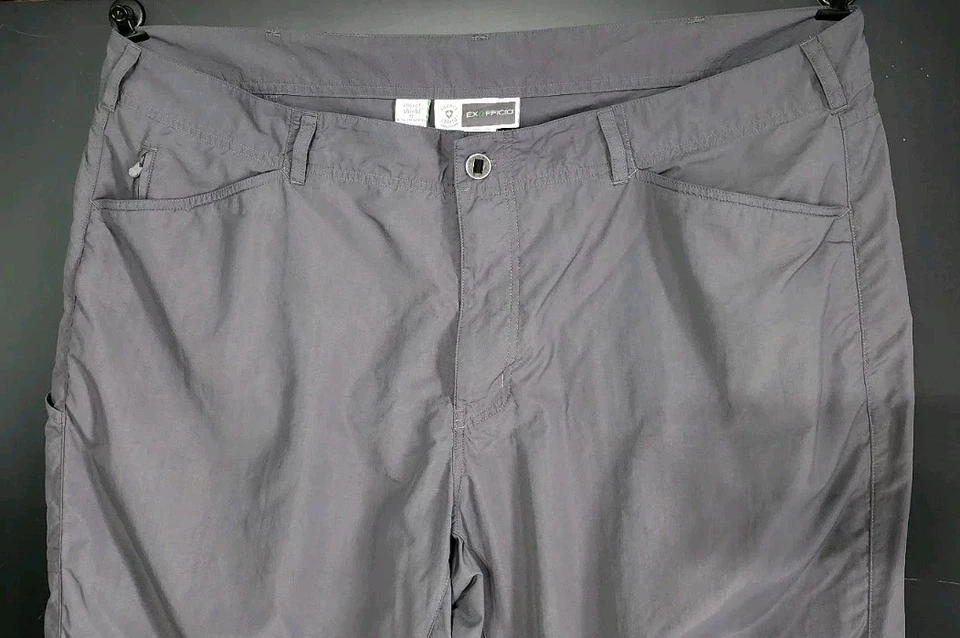 Pantalones ExOfficio Protector de Insectos Para Hombre Gris Ventilado Camping - Talla 42 Foto 2 de 4