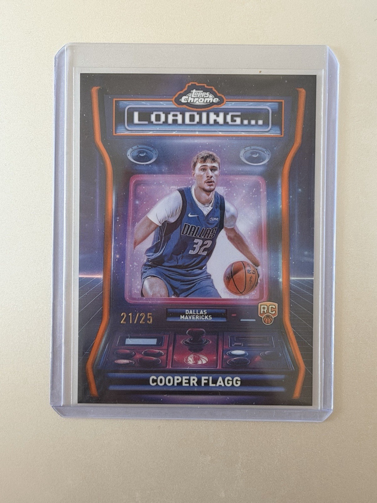 Cooper Flagg 2025-26 Topps Chrome RC Loading Orange Refractor /25 #LD-11