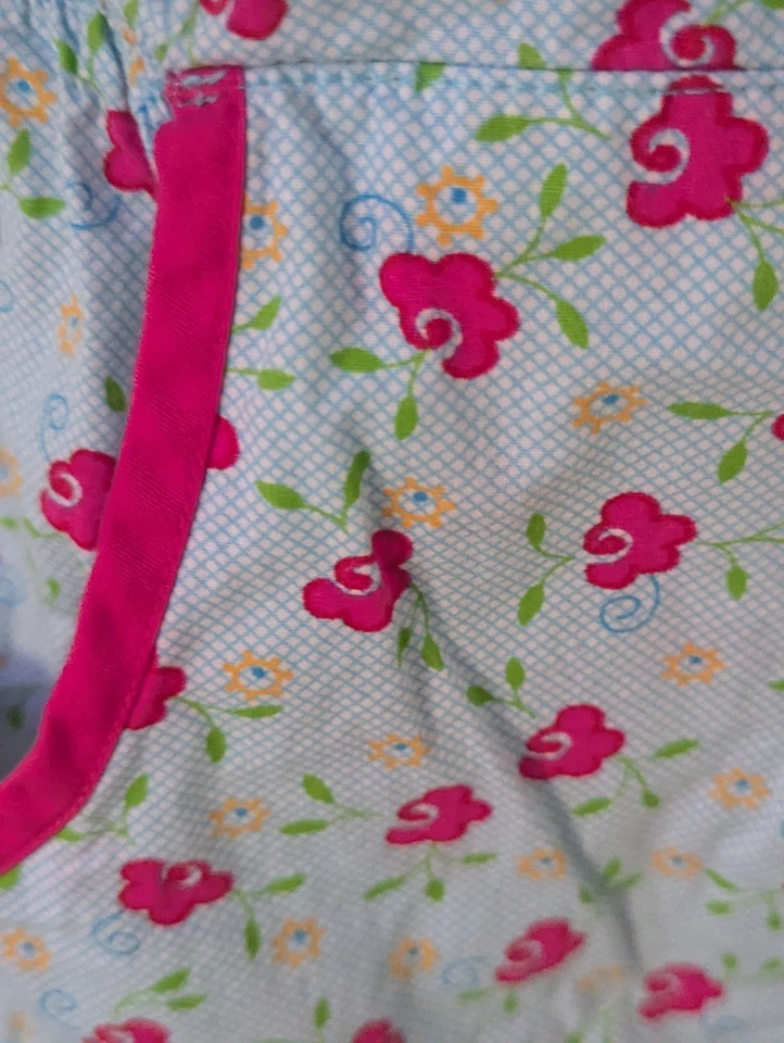 Blusa Médica Para Mujer Mary Engelbreit Farmhouse Floral Talla M Algodón Foto 4 de 4