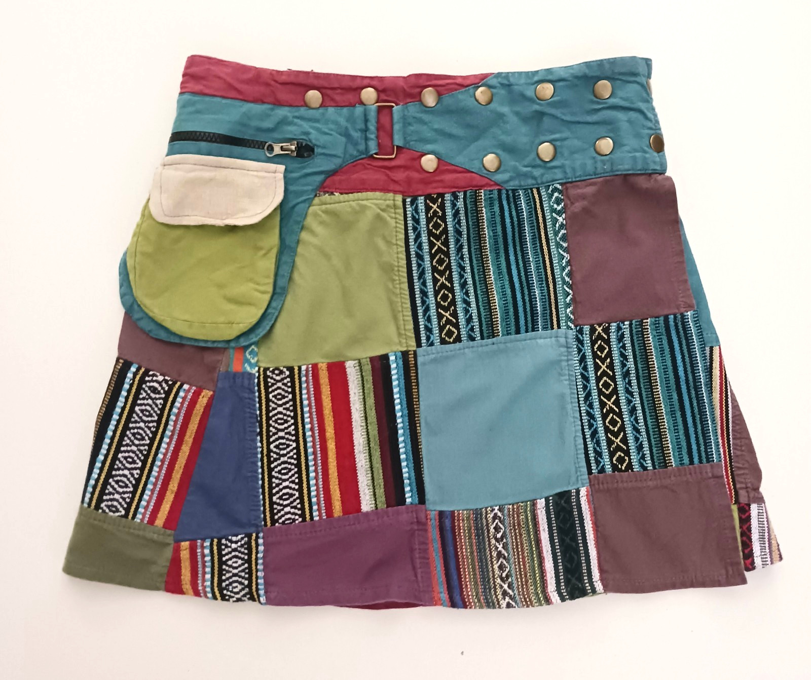 Like International Nepal Multi Patchwork Mini Wra… - image 9