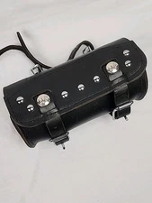 Motorcycle Leather Gear Studded Tool Roll Bag US Studs