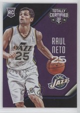 2015-16 Panini Totally Certified Rookies Mirror Purple 44/50 Raul Neto #177 9ih