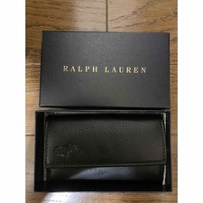 Boxed Ralph Lauren Leather Key Case Black Men Fashion Accessory Limited Rare Mod
