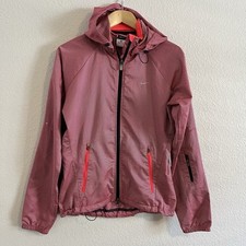 Nike Storm Fit Womens Running Jacket Windbreaker Pink Size Small Removable Hood