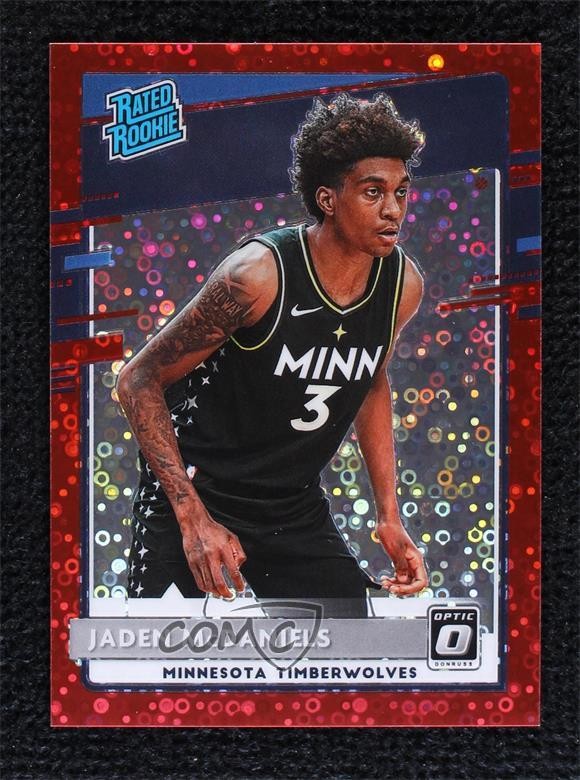 2020 Donruss Optic Rated Rookie Fast Break Red Prizm 44/85 Jaden McDaniels 0g4t