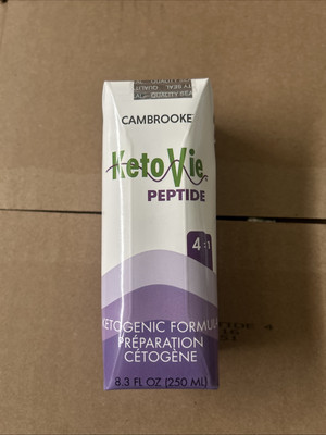 KetoVie Peptide 4:1 Oral Supplement Unflavored 8.5 oz Carton 30 Ct