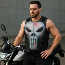 Mens John Bernthal New Punisher Season 2 Blac...