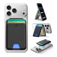 Upgraded for MagSafe Wallet, 5 Card Holder, RFID Blocking, Magnetic Wallet fo...