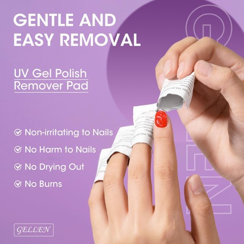 Acetone Gel Nail Polish Remover Pads 200PCS 2-in-1 Gel Polish Remover Travel ... - Picture 3 of 9