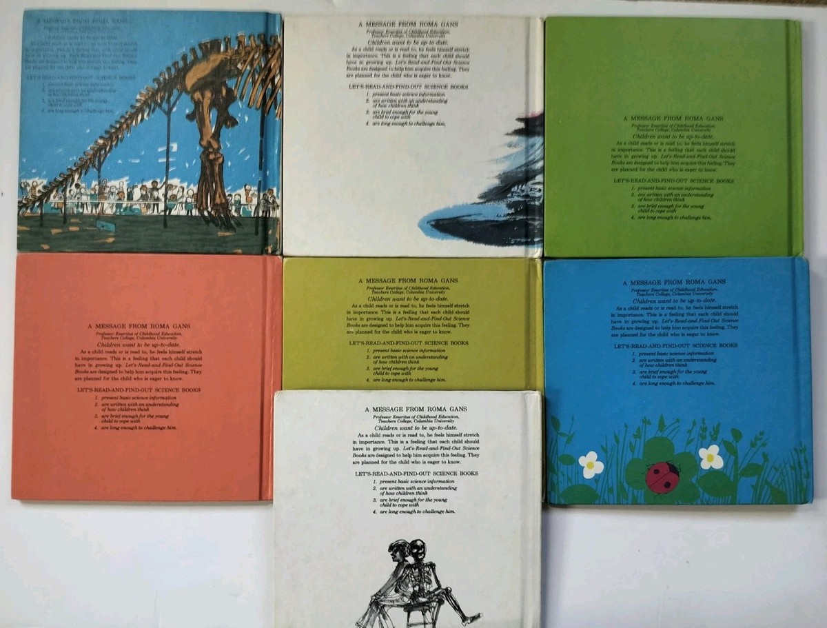 VTG Let's Read And Find Out Science Books Lot (7) CHILDREN'S 1960s