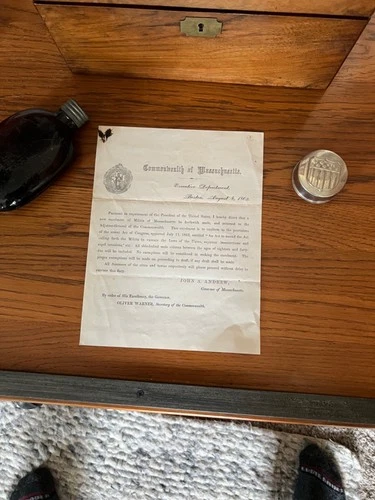 Civil War 1862 Draft Notice for the Commonwealth of Massachusetts