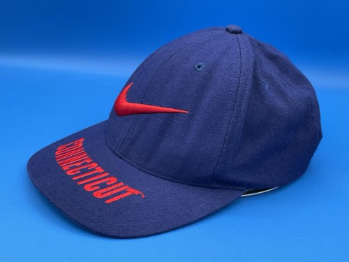 Cappello retrò Nike Swoosh Connecticut UCONN Huskies snapback regolabile ricamato - Foto 6 di 9
