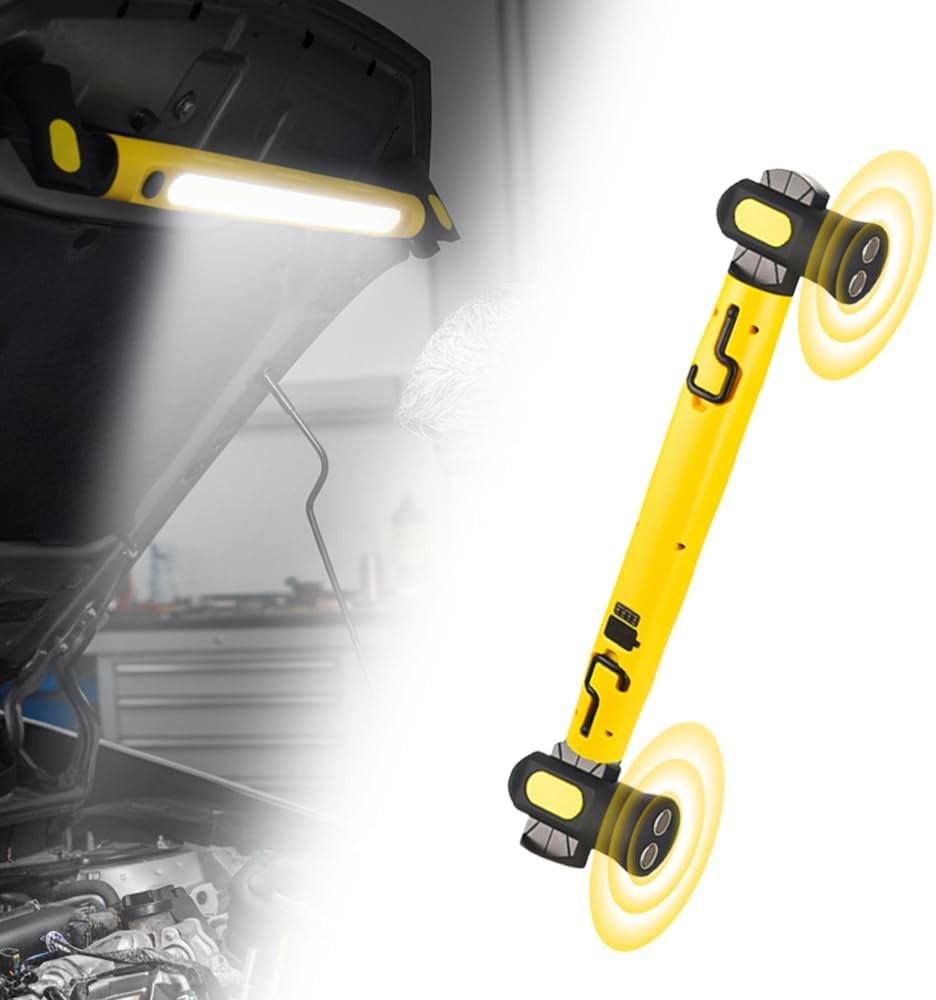 Under Hood Work Light Bar,LED Magnetic Light Bar with Hooks Cordless Rechargeabl