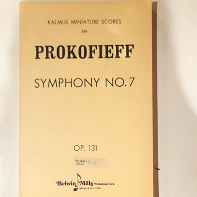 Kalmus Miniature Scores: Prokofieff Symphony No. 7 Op. 131 Full Score