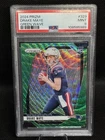 2024 Panini Prizm Drake Maye #329 Rookie Green Wave Prizm (RC) PSA 9 MINT
