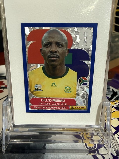 2022 Panini World Cup Online - RARE Blue Crumple Khuliso MUDAU RSA 9