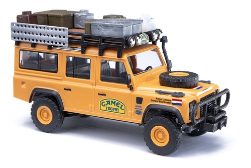 Busch 50329 HO Camel Trophy 89 Team Países Bajos Land Rover Defender SUV | Zustand: New