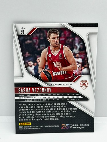 2024-25 Panini Prizm Euroleague Basketball PICK YOUR BASE Card 1-200 - Picture 67 of 317