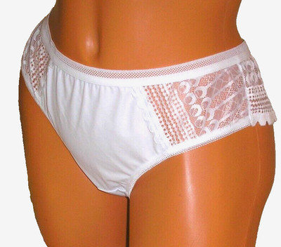 Panties Lingerie White Lace Back & Side Cheeky   XL  Adult Gift