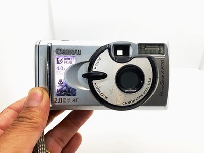 Canon PowerShot A200 2.0MP Digital Camera - Metallic Silver for