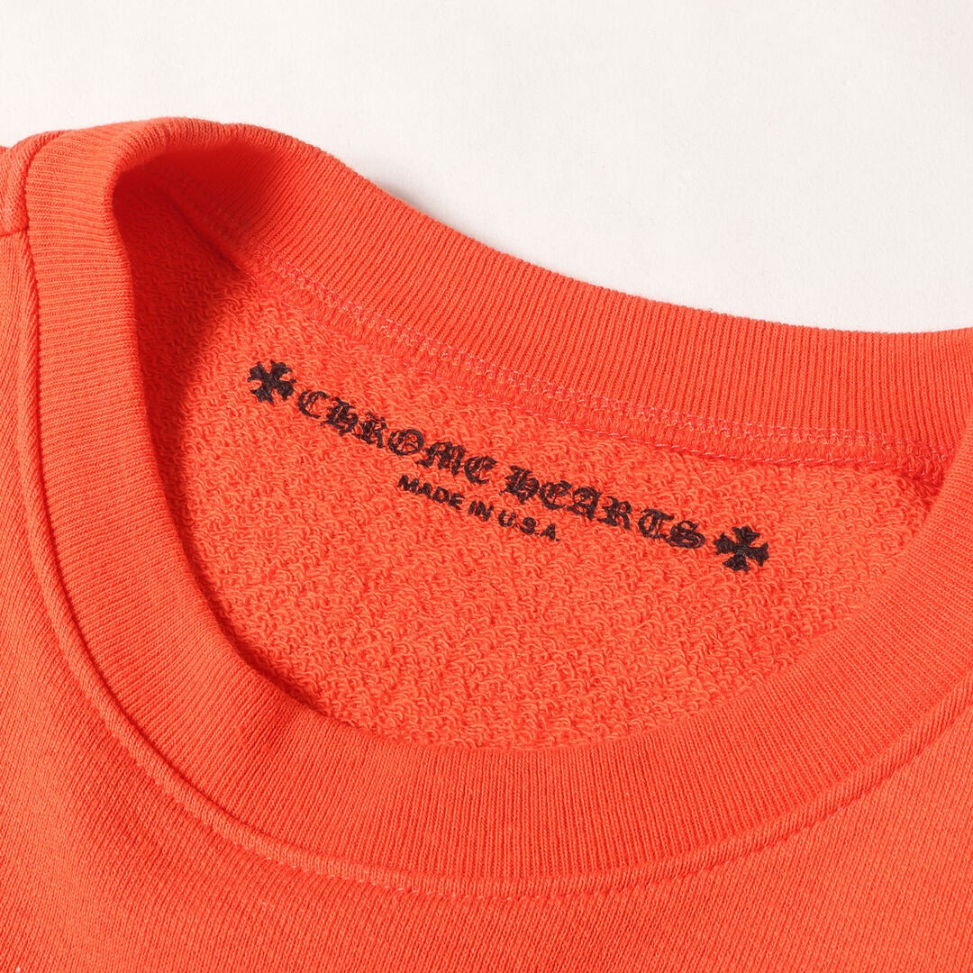 CHROME HEARTS Sweatshirt Orange Sz: M | 23SS Matty Boy Graphic Crew Used BEEG-0 image 3