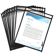 Job Ticket Holders, 9.5x12 Inch Plastic Sleeves, 8.5 x 10 Shop Ticket Holders...
