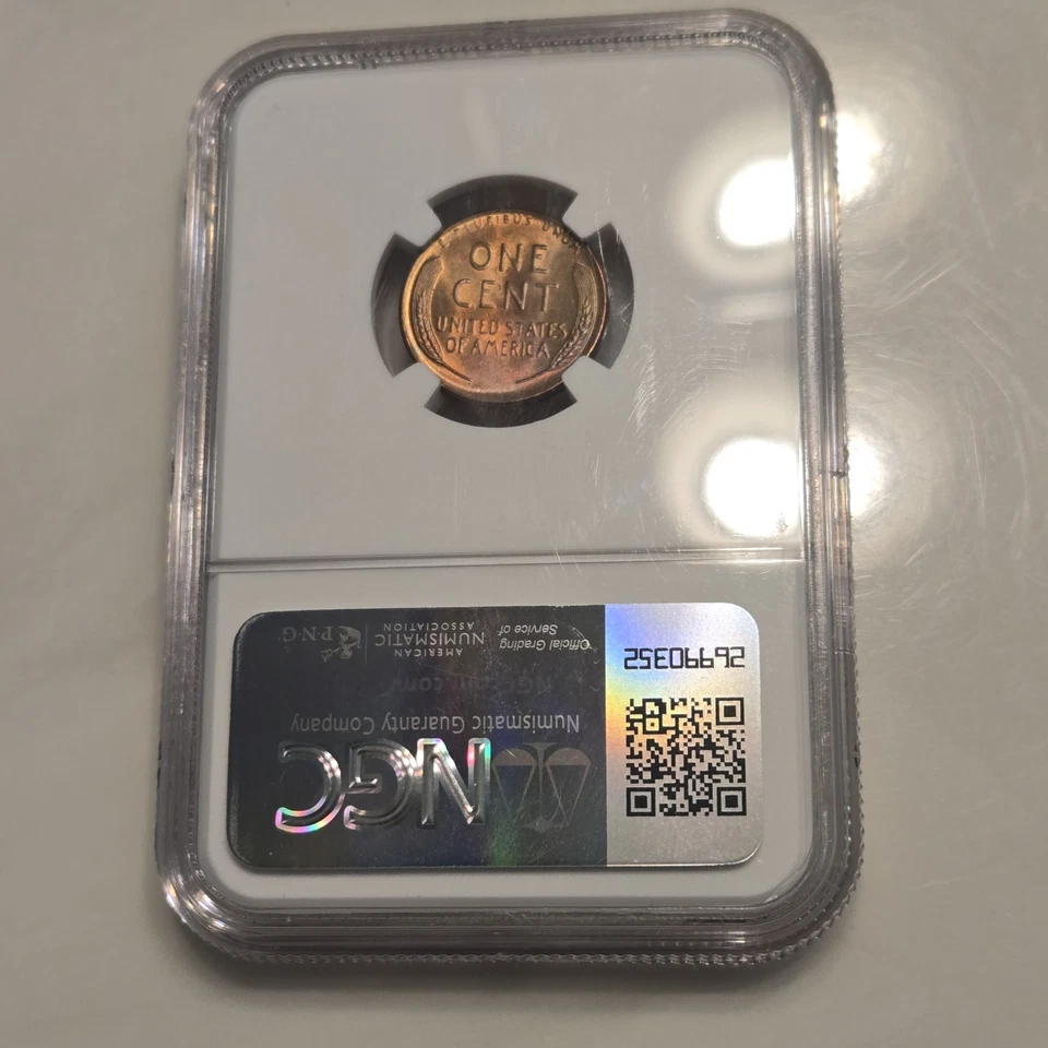 1958 D Lincoln Wheat Penny NGC Uncirculated - Image 4 of 4