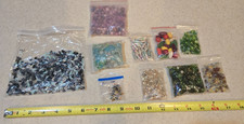 Large Lot of Loose Jewelry Making Beads Glass, Plastic, wood, Multicolor