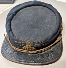 ORIGINAL ANTIQUE MODEL 1872 INDIAN WAR KEPI HAT TELEGRAPH OPERATOR
